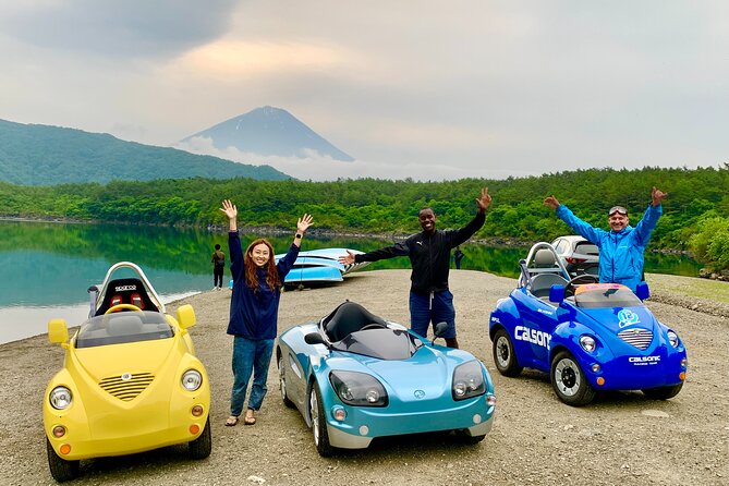 Cute & Fun E-Car Tour Following Guide Around Lake Kawaguchiko - Tour Highlights