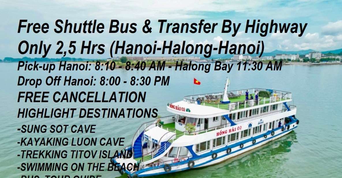 From Hanoi: Ha Long Bay Full-Day Guided Tour With Lunch - Cancellation and Reservation Details