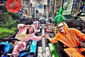Private Go Karting Tour of Shinjuku With Cartoon Costumes Tokyo Explore the Vibrant Streets of Shinjuku