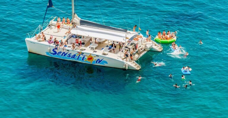 Barcelona: Catamaran Party Cruise With BBQ Meal