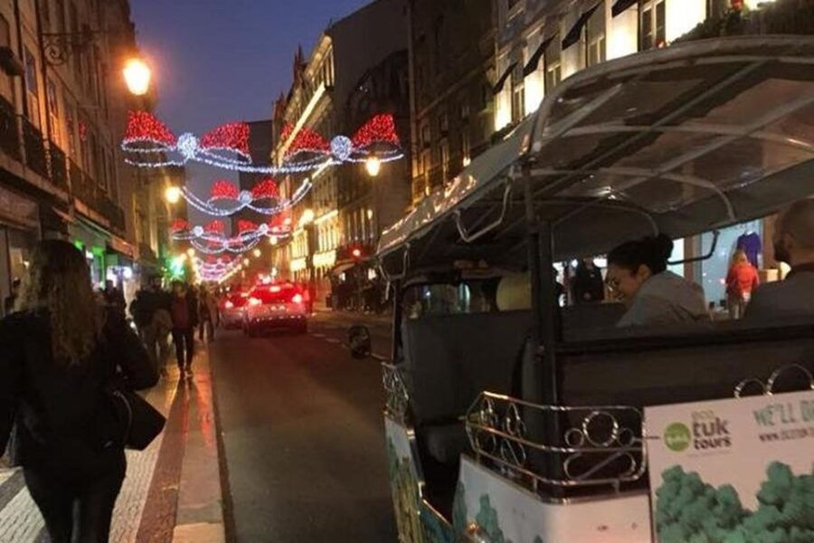 Lisbon: Christmas Street Lights Tour on a EcoTuk - Exclusive - Good To Know