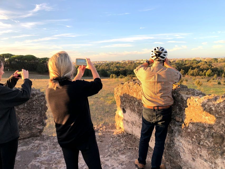 Rome: Appian Way Sunset E-Bike Tour W/ Catacombs & Aperitif