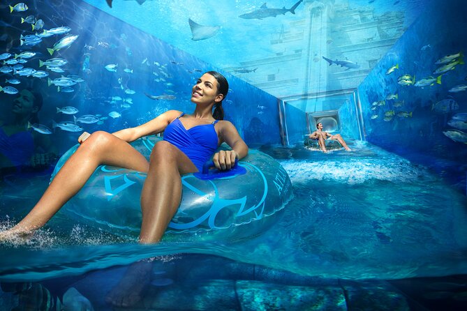 12 Mins Helicopter Dubai Tour and Aquaventure Waterpark Entry Ticket