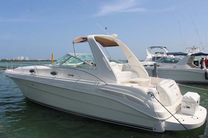 2-Hour Private Sunset Cruise on a Luxury Yacht in Cancun Bay 25P18 - Meeting and Pickup