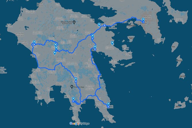 5-Day Best of Peloponnese Private Tour: Nafplio/Olympia/Mycenae/Epidaurus/more - Meeting and Pickup