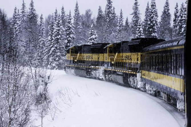 Alaska Railroad Aurora Winter Anchorage to Fairbanks One Way - Scenic Train Journey