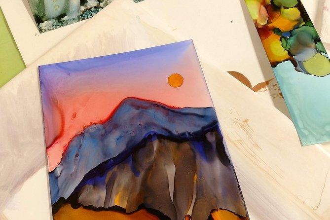 Alcohol Ink Landscape Art Class in Estes Park - Overview of Alcohol Ink Landscape Art Class
