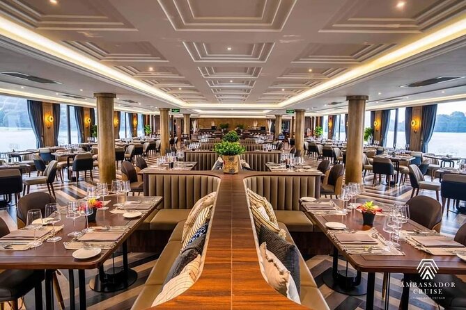 Ambassador Cruise Luxury Halong Bay Day Tour Premium Lunch & Cave - Pickup Details for Guests From Hanoi