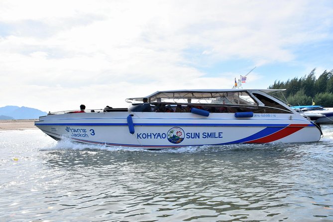 Ao Nang to Koh Yao Noi by Koh Yao Sun Smile Speed Boat - Inclusions