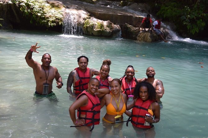Blue Hole Waterfalls Bamboo River Rafting Tour From Ocho Rios - Tour Overview and Highlights