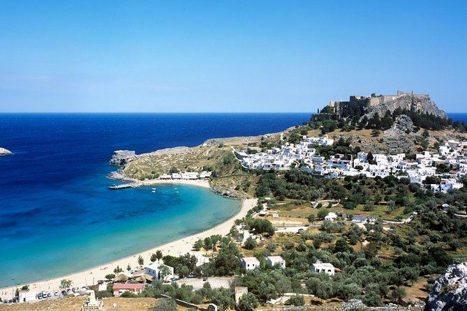Boat Trip to LINDOS With Swimming Stops at Anthony Quinns & Tsambika Bays - Pricing and Booking
