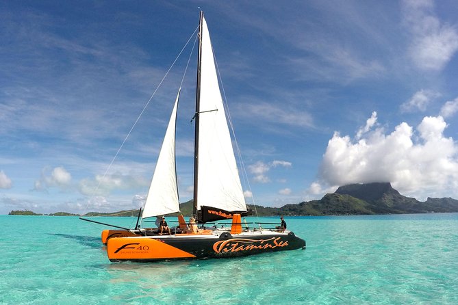 Bora Bora Half-Day Catamaran Sailing, Snorkeling and Floating Bar Experience - Explore the Famous Lagoon