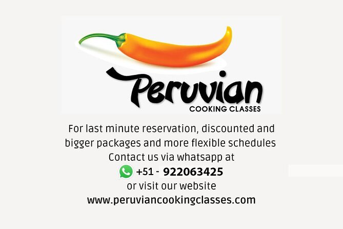 Ceviche Cooking Class Including Pisco Sour Lesson - Overview and Logistics