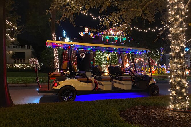 Christmas Lights Wonderland Deluxe Golf Cart Guided Tour in Tampa - Booking Information