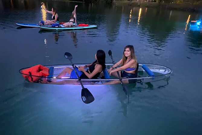 Date Night Neon Glow Clear Kayak or Clear Paddleboard & Champagne - What Is a Date Night Neon Glow Experience?