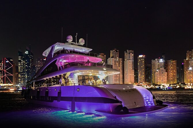 Dubai Harbour:Super Yacht Experience With Live Station & Drinks - Booking and Reservation Process