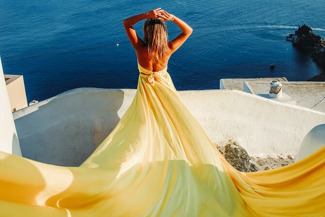 Flying Dress Photoshoot Santorini - Photography Packages and Options