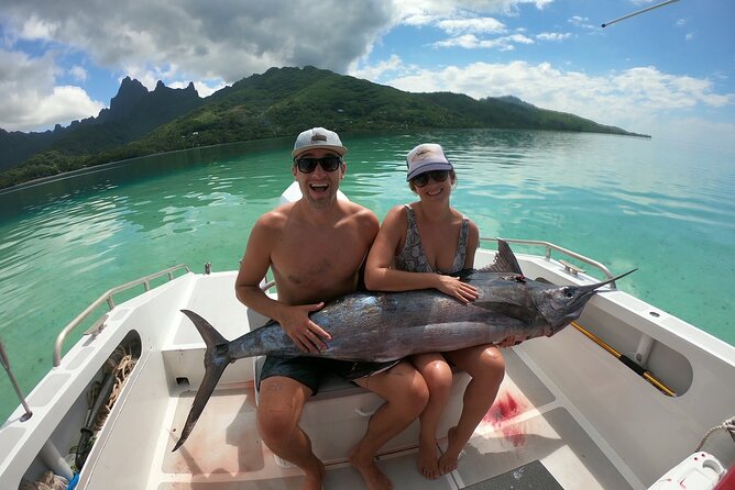 Half-Day Big Game Fishing in Moorea Maiao for 2 People - Meeting and Pickup
