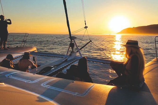 LUXURY Catamaran Sunset and Wine Cruise - Sunset Sailing in Lisbon