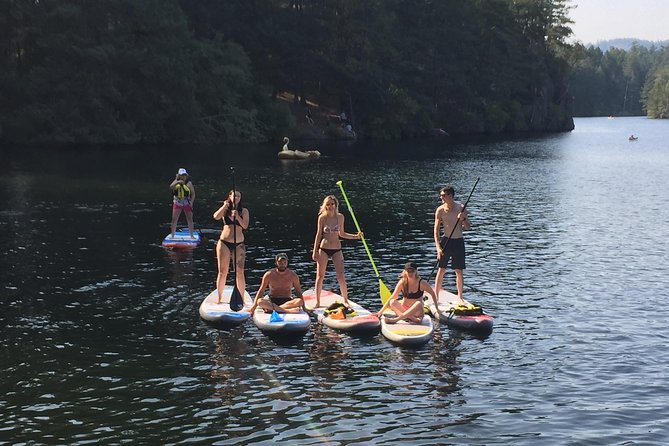 Paddling Thetis Lake - Paddle Boarding Experience