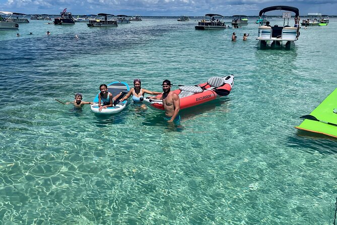 Private Crab Island Double Slides Pontoon Charter With Captain - Overview of the Charter