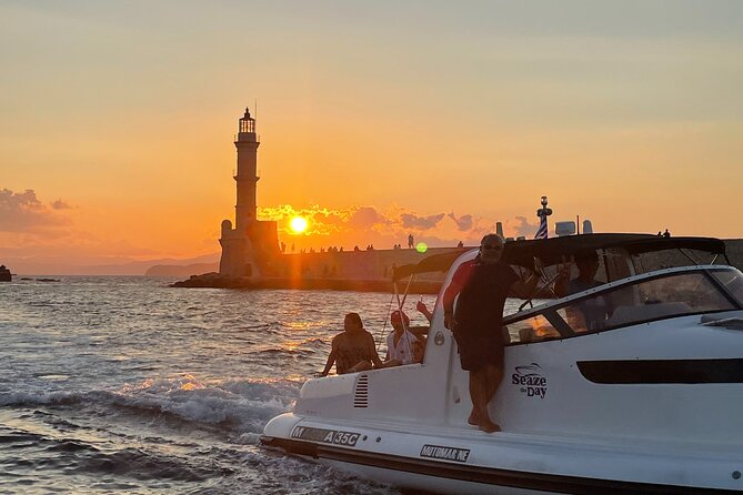 Private Sunset Boat Trip in Chania, Crete (Price Is per Group) - Highlights of the Chania Coastline