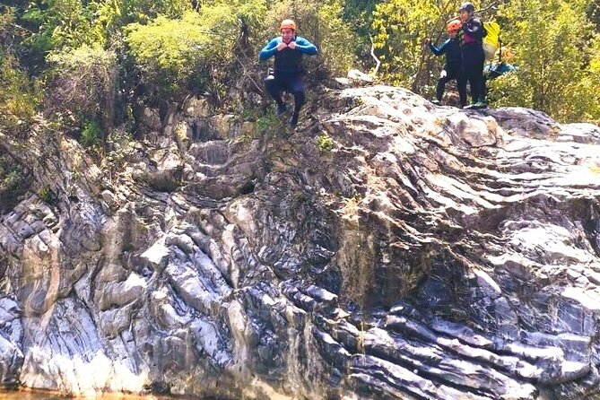 Rappelling, Hiking and Jumping Into the Water in the Matacanes Canyon - Rappelling in Matacanes Canyon