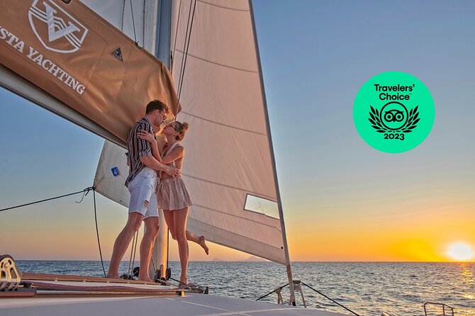Santorini Platinum Catamaran Cruise With Meal, BBQ and Open Bar - Pricing and Booking Details