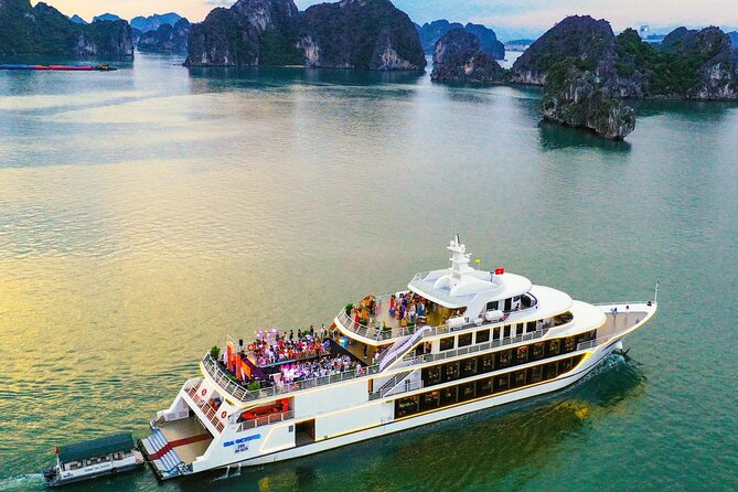 Sea Octopus Luxury Day Cruise in Halong With Transfer Roundtrip - Inclusions