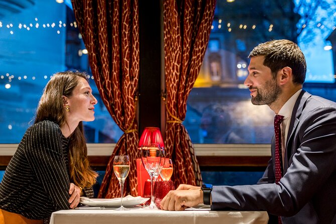 Seine River Dinner Cruise Maxims De Paris With Champagne and Live Music - Pricing and Booking