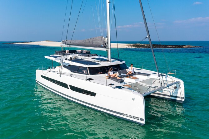 Semi-Private Brand-New Catamaran Cruise in Mykonos With Meal, Drinks & Transport - Overview and Itinerary