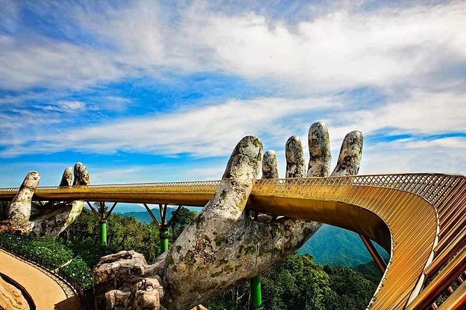 Shore Excursion GOLDEN BRIDGE,MARBLE MOUTAIN,LADY Buddha-Chan May or Tien Saport - Common Questions