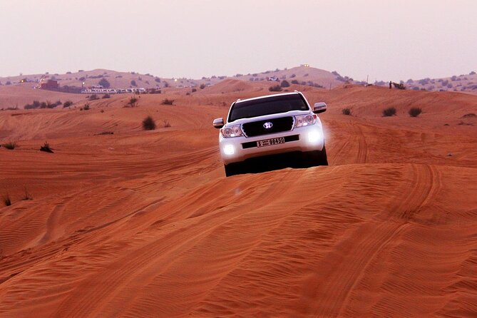Sunset Evening Safari,Camel Ride,Live Shows and BBQ Dinner With No Hidden Charge - Safari Experience: Thrilling Land Cruiser Rides and Sand Dune Drifting