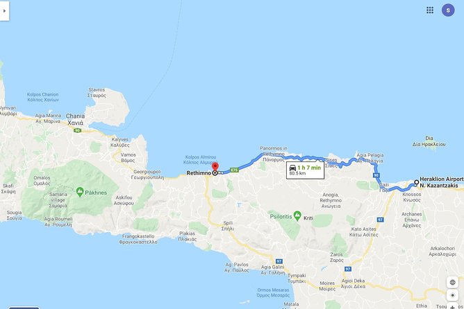 Transfer From Heraklion or Rethymno 8 Pax - Pricing and Guarantee Details