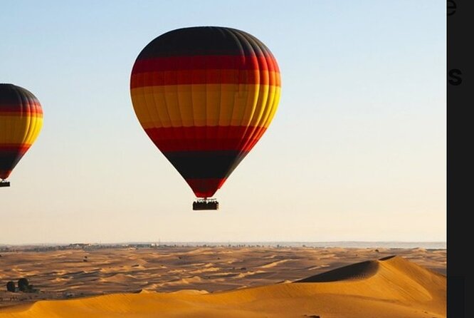 Views Of Dubai Beautiful Desert By Hot Air Balloon From Dubai - Hot Air Balloon Ride Experience