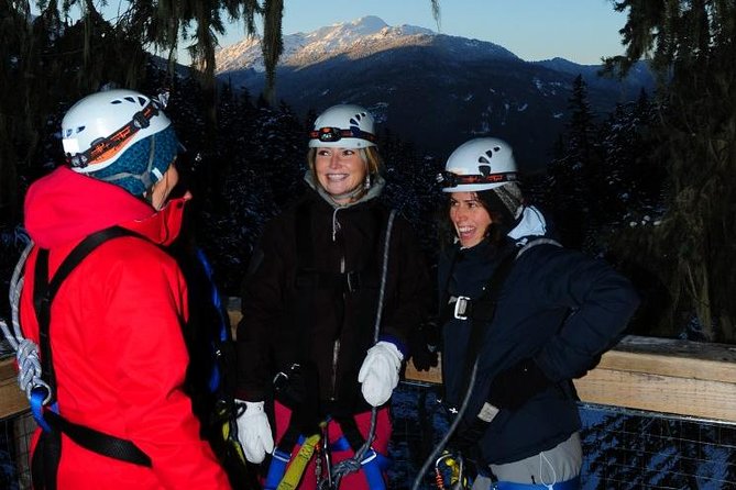 2 Hour Late Afternoon Winter Zipline Adventure