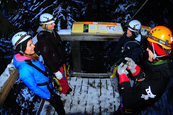 2 Hour Late Afternoon Winter Zipline Adventure - Meeting Point and Pickup