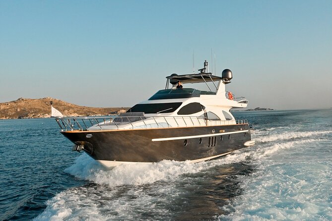 8 Hour Private Yacht Cruise in Delos Rhenia Mykonos Azimut 80 - Cruise Itinerary