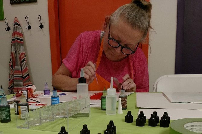 Alcohol Ink Landscape Art Class in Estes Park - Whats Included in the Class