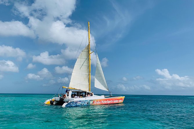 Aruba Catamaran Sail With Snorkeling Aboard the Arusun - End Point and Meeting Point