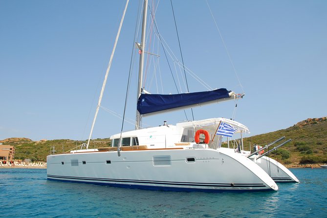 Athens Riviera Catamaran Cruise - Exploring Salamis Island and the Olympic Sailing Centre