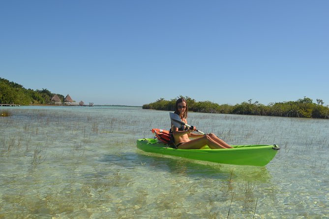Bacalar Seven Color Lagoon and Kayak Adventure From Costa Maya - Enjoyment of the Lagoon and Kayaking