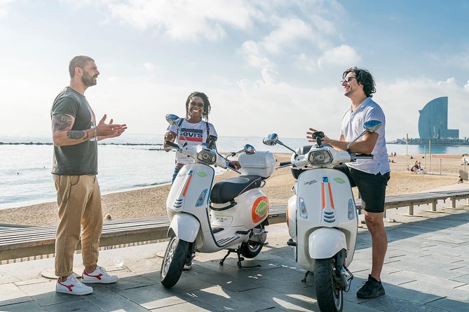 BARCELONA ICONS & PANORAMIC VIEWS by Vespa Scooter - Tour Duration and Language Options