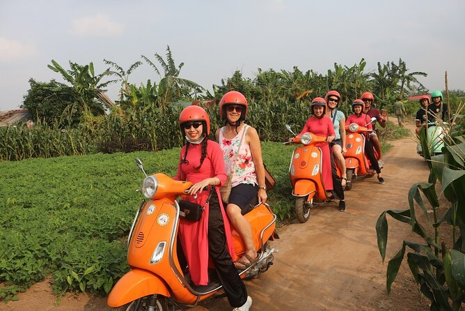 Beautiful Female Riders Vespa Red River Countryside Tour 5 Hours - Transparent Terms & Conditions