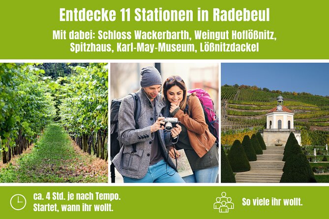 City Game Scavenger Hunt Radebeul - Independent City Tour I Discovery Tour - Meeting and Pickup Details at Radebeul Schloss Wackerbarth
