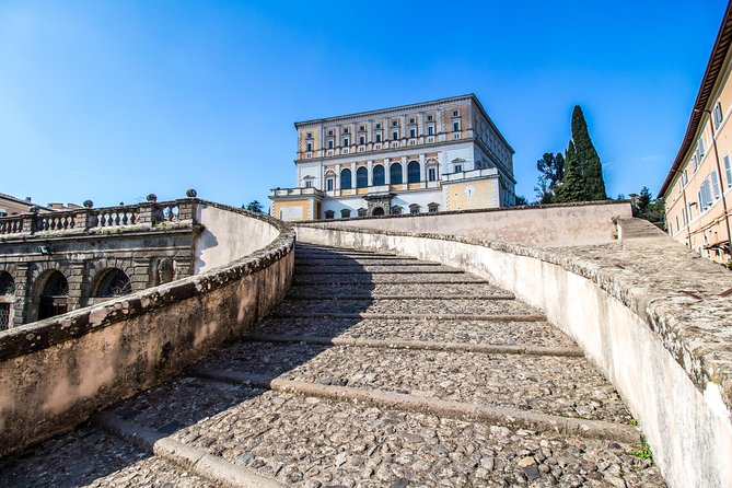 Civvitavechia Port to Palazzo Farnese, Viterbo Shore Excursion  - Lake Bracciano - Highlights of the Villa Farnese in Caprarola