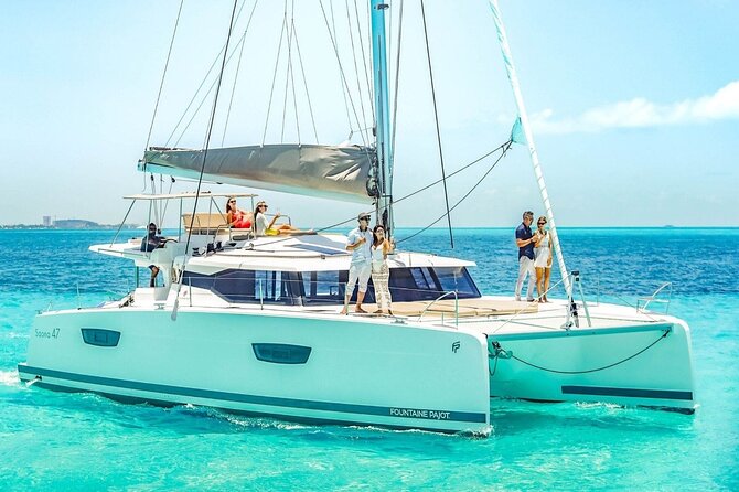 Full Experience Isla Mujeres: Food Aboard Premium Drinks Snorkel Free Time - Inclusions
