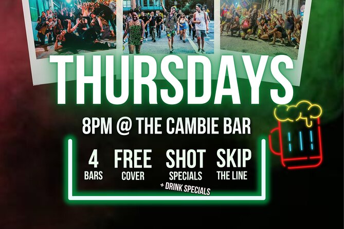 Gastown Pub Crawl - Inclusions