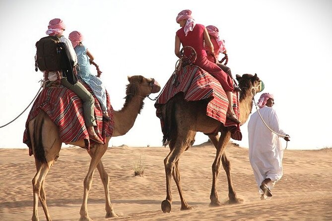 Gold Sunset Desert Safari ,Sand Boarding,Camel Ride,Inland Sea - Speeding Across Golden Sand Dunes