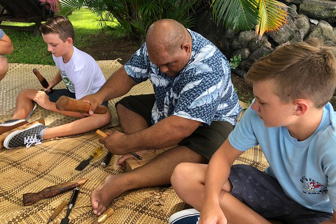Holualoa 2-hour Polyesnian Tiki Carving Workshop  - Big Island of Hawaii - Creating Your Wood Carved Tiki